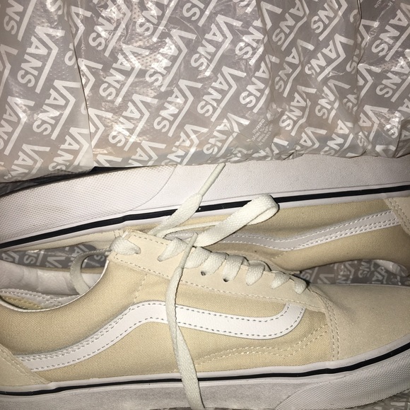 Natural Vans old skool, birch/white size 7.5 US men/ 9.0 US women Almost new. - Picture 5 of 5